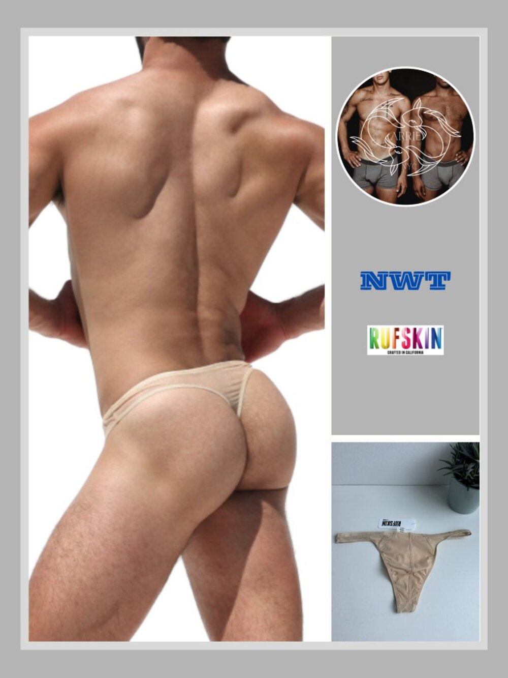 Rufskin - Bravo Thong - Beige Nude (M)
